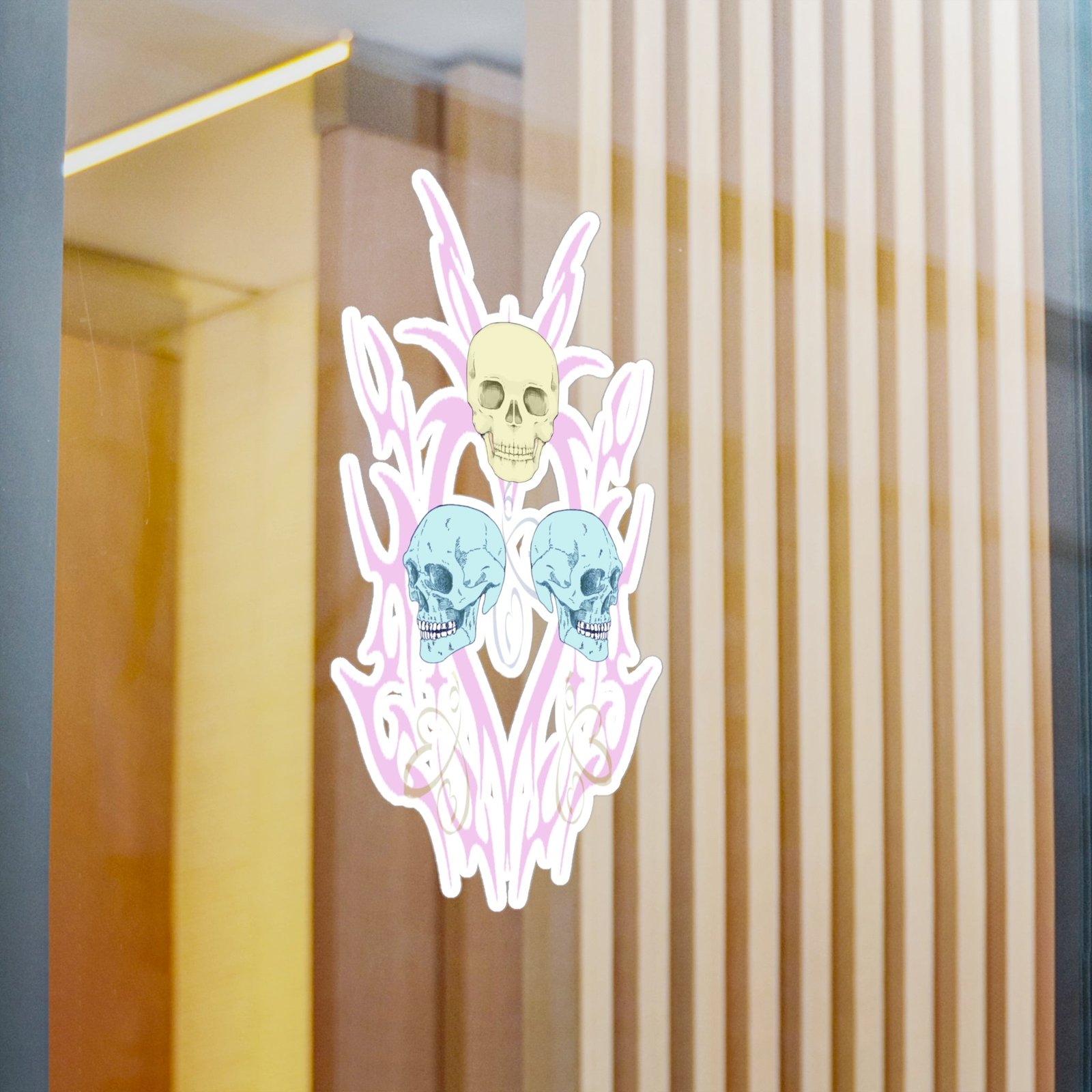 Skull Balloons Vinyl Decal | Punk Emo Alt Sticker