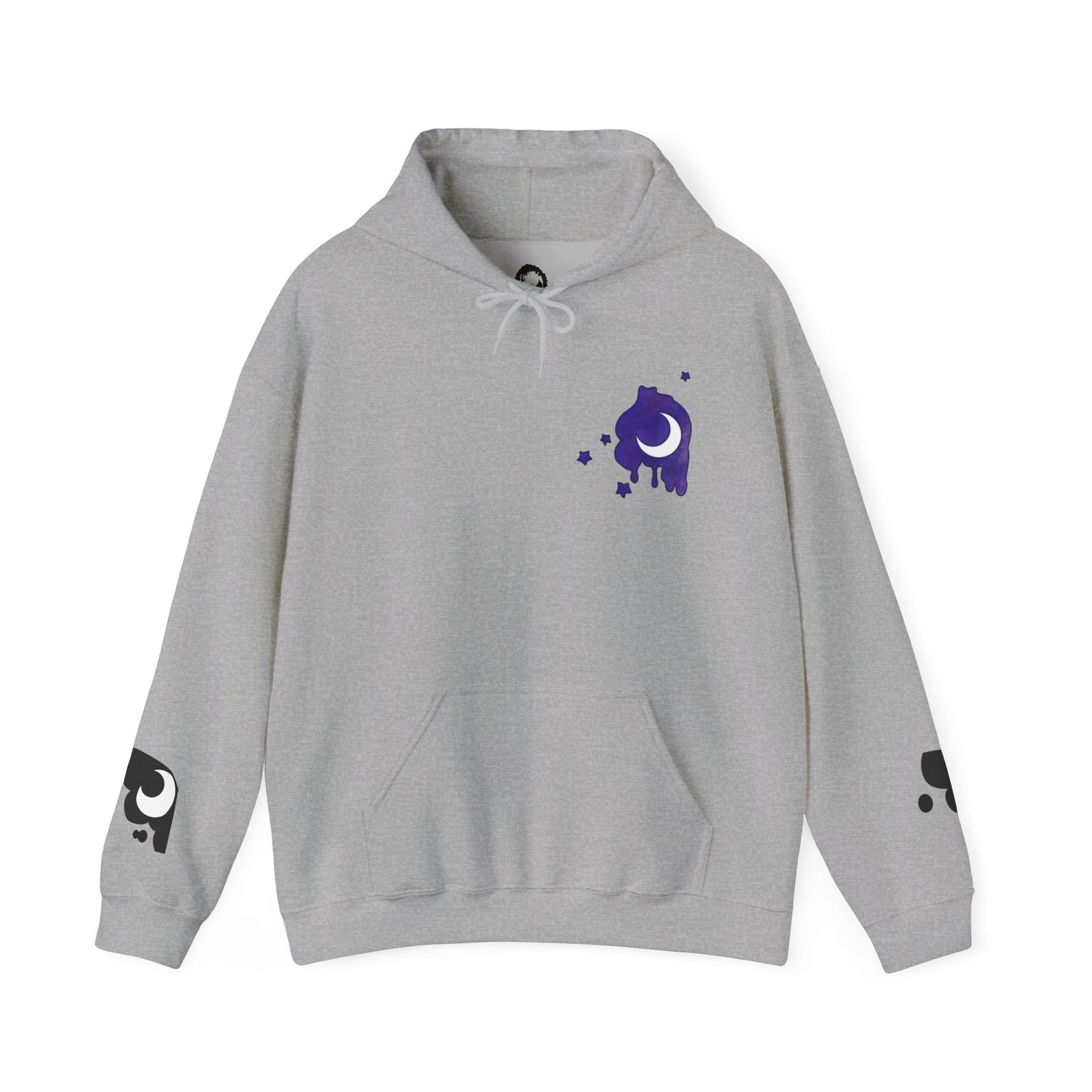 Lunar Alicorn Hoodie | Moody Moon Wings Alt Aesthetic Graphic Sweatshirt