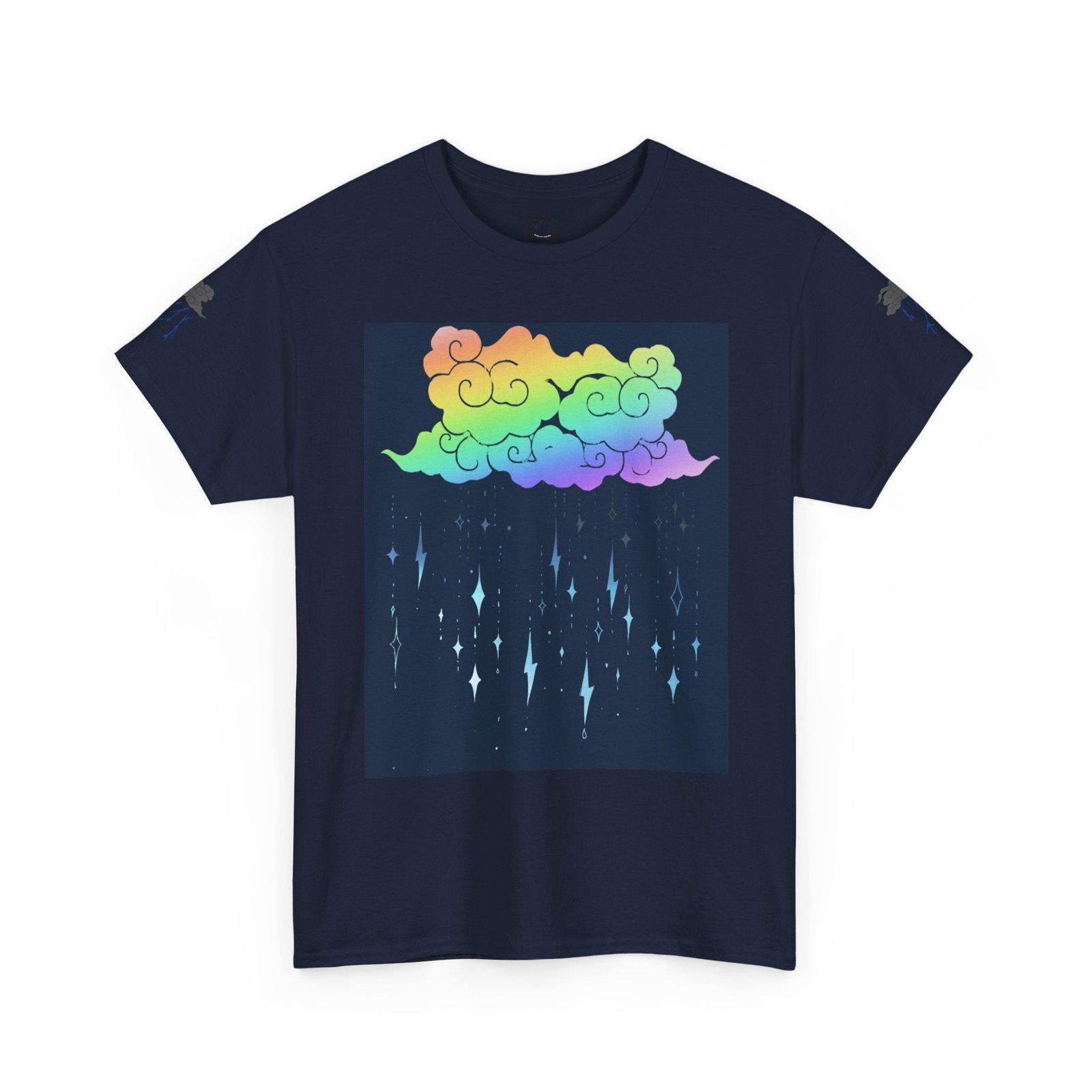 Rainbow Storm Unisex Tee | Alt Emo Colorful Graphic Tee