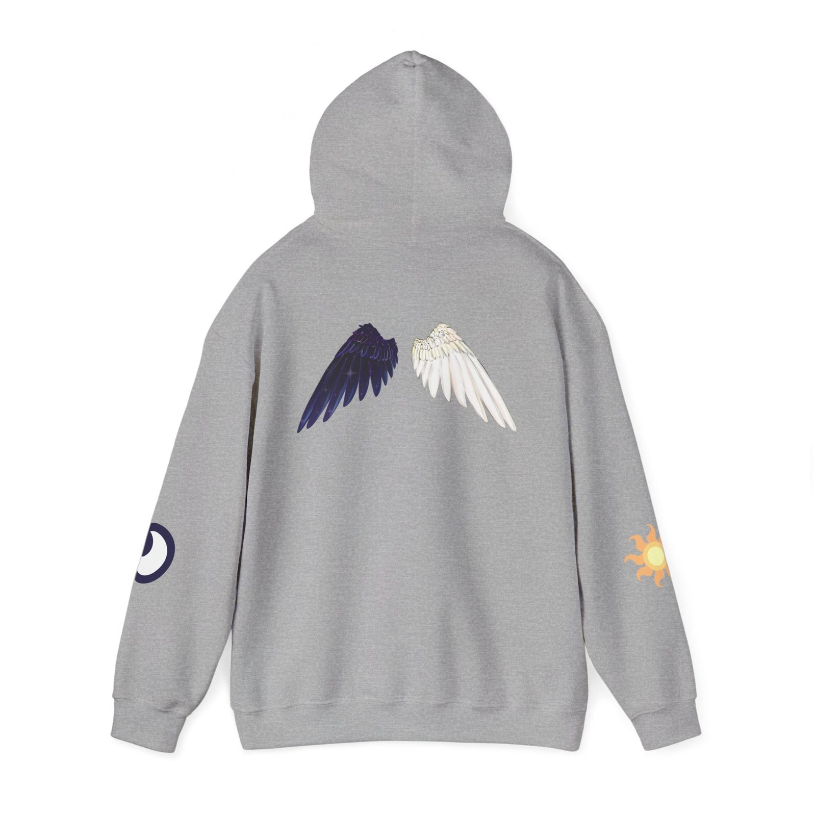 Lunar Celestial Alicorn Hoodie | Royal Sisters Alt Gothic Moon Sun Unisex Sweatshirt