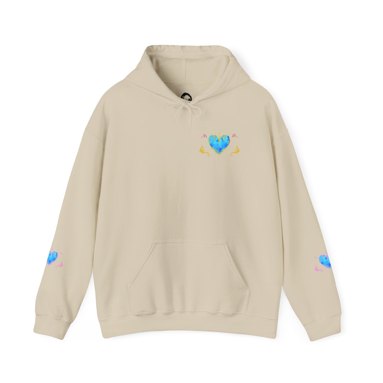 Crystal Heart Alicorn Hoodie | Alt Mythical Creature Graphic Sweatshirt Love