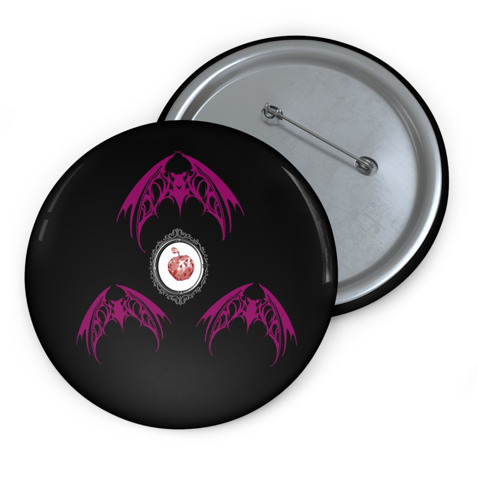 Fruit Bat Button Pin | Alt Emo Creature Bats! Fanart Accessory
