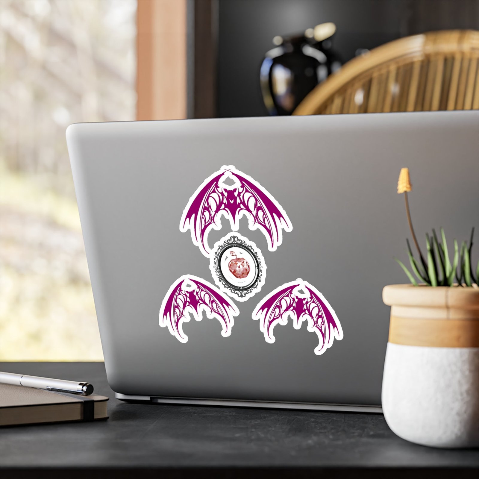 Fruit Bat Vinyl Decal Light Pink | Alt Creature Sticker