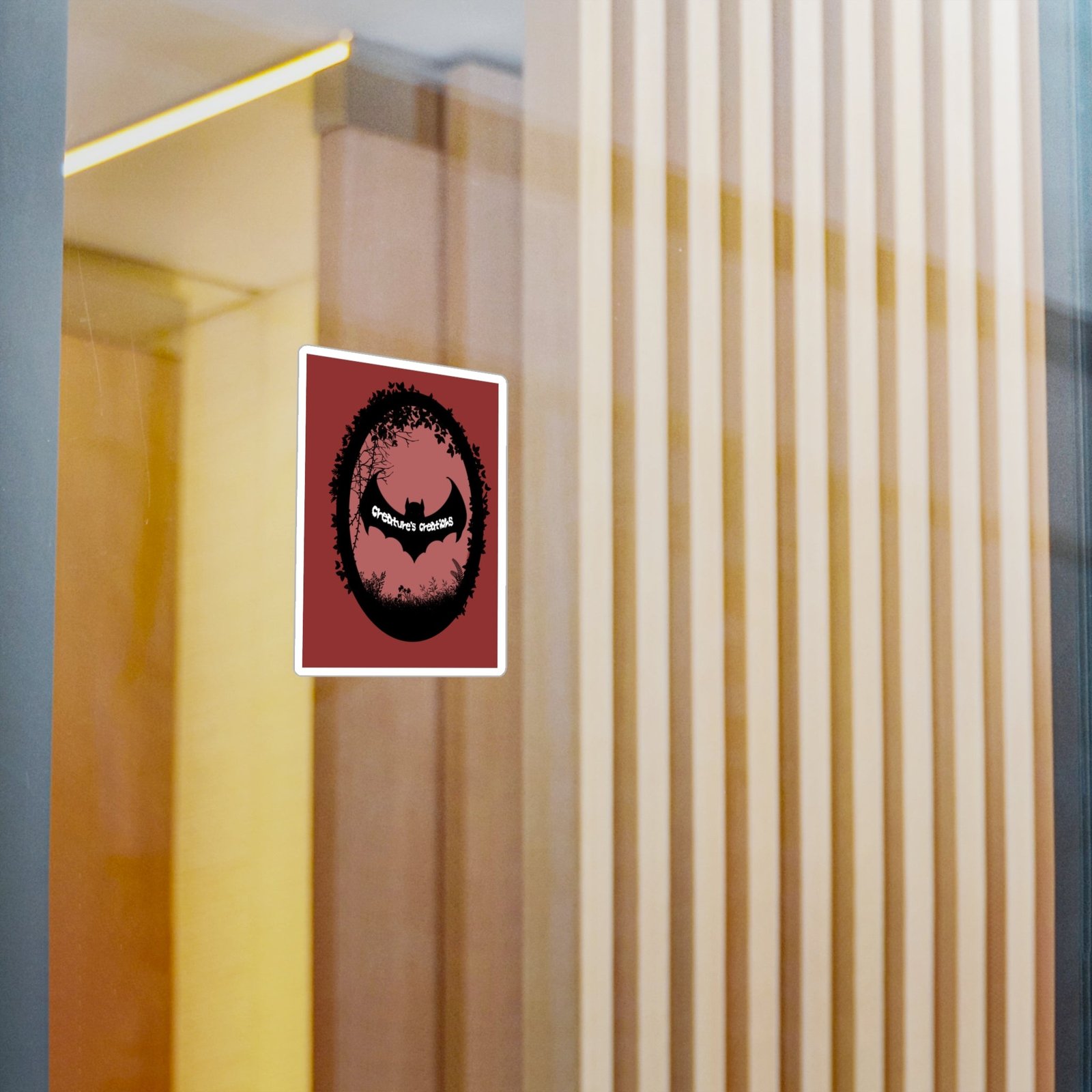 Bat Logo Vinyl Decal | Creature's Creations Alt Sticker