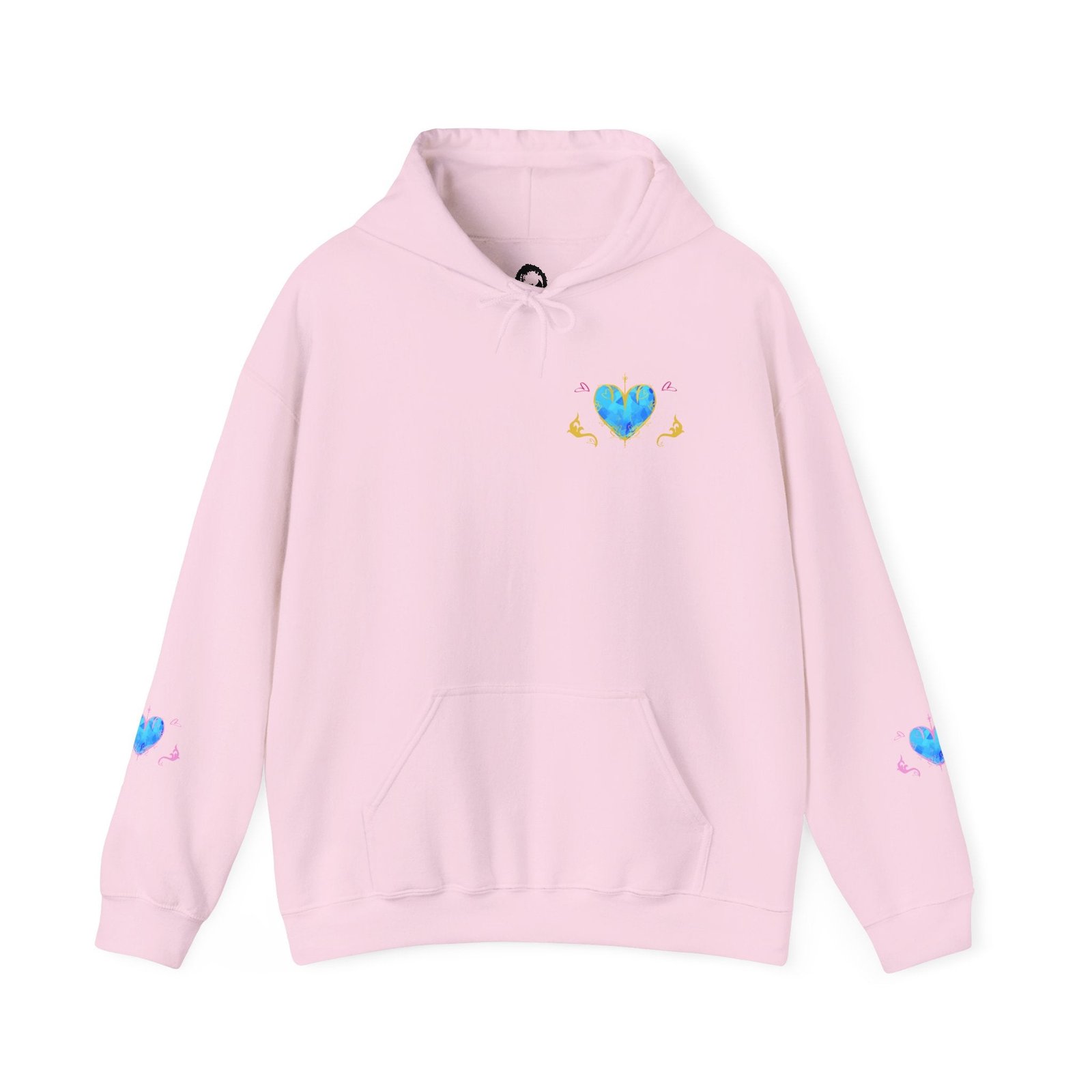 Crystal Heart Alicorn Hoodie | Alt Mythical Creature Graphic Sweatshirt Love