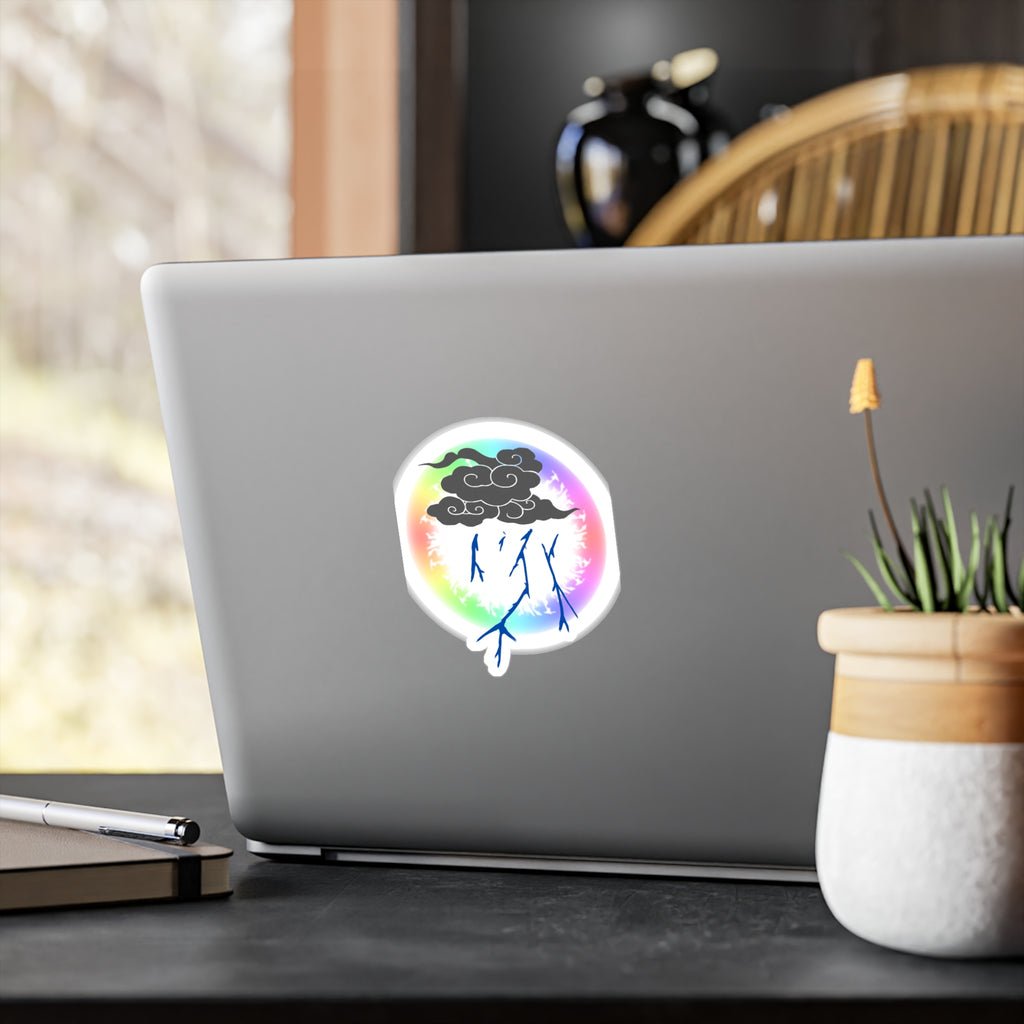 Storm Cloud Rainbow Vinyl Sticker | Loyalty Decal