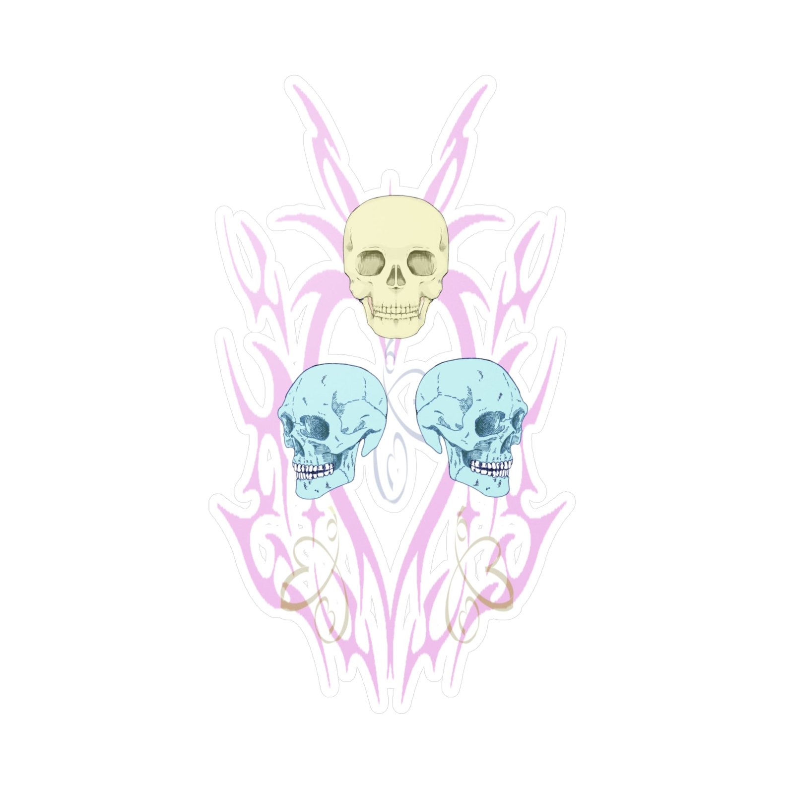 Skull Balloons Vinyl Decal | Punk Emo Alt Sticker