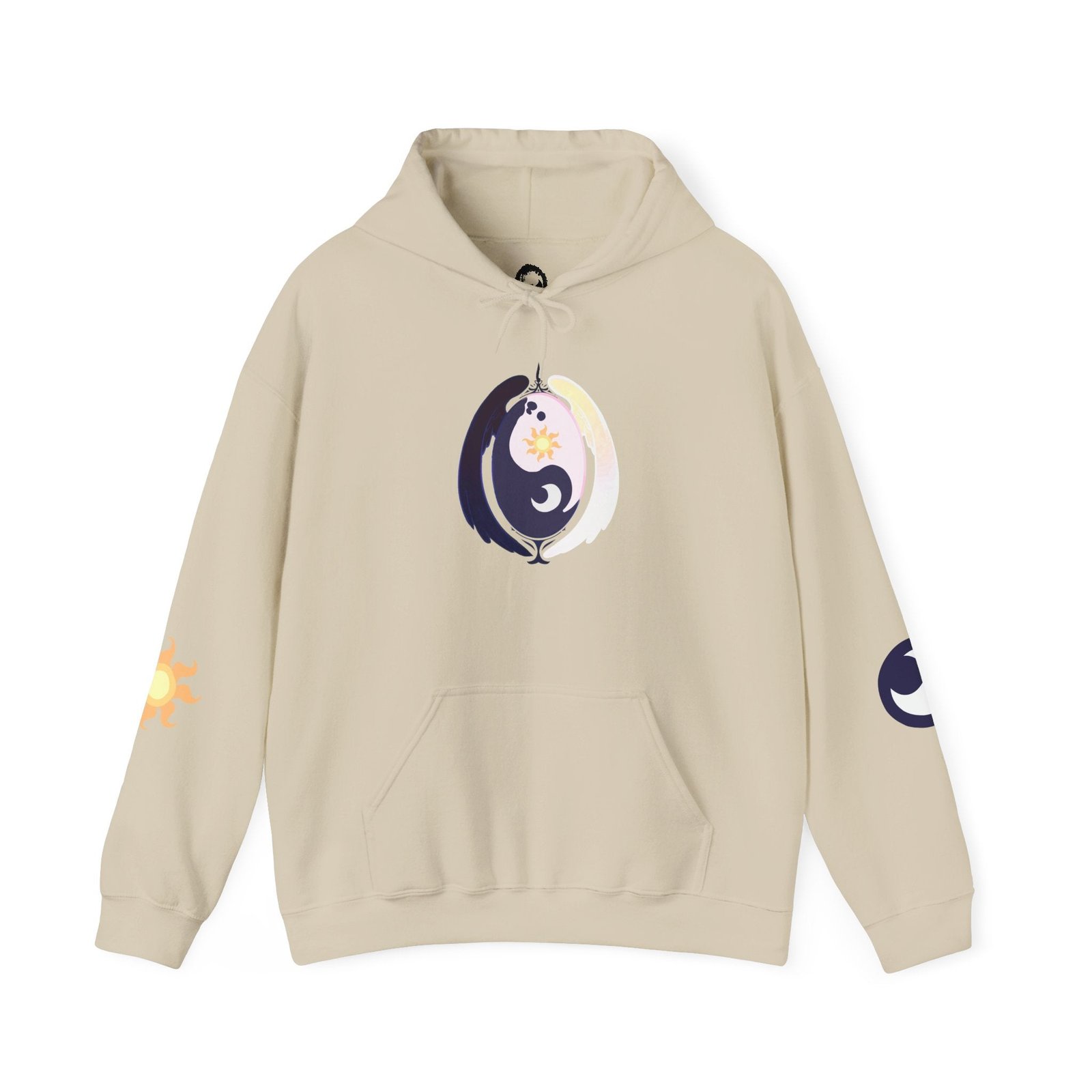 Lunar Celestial Alicorn Hoodie | Royal Sisters Alt Gothic Moon Sun Unisex Sweatshirt