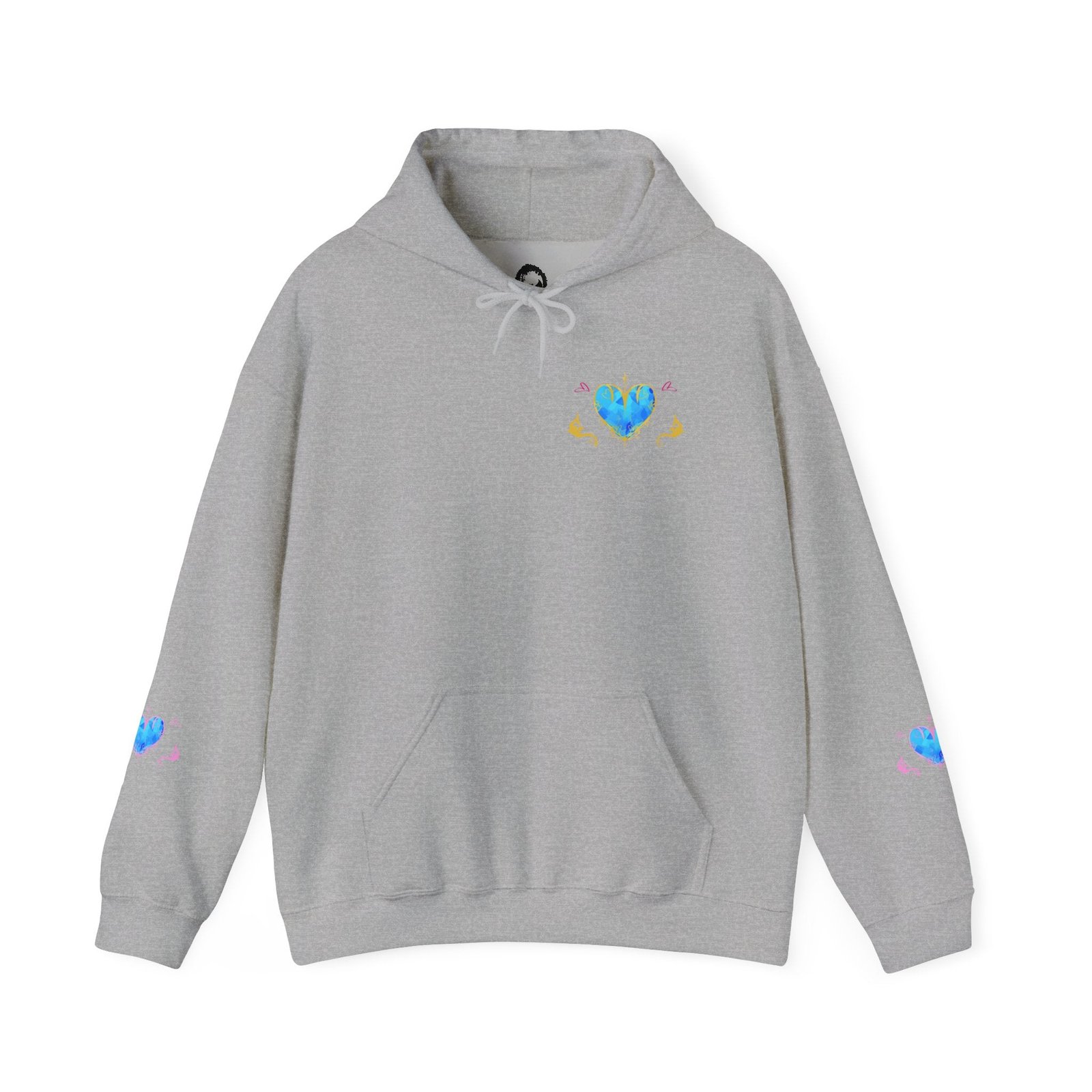Crystal Heart Alicorn Hoodie | Alt Mythical Creature Graphic Sweatshirt Love