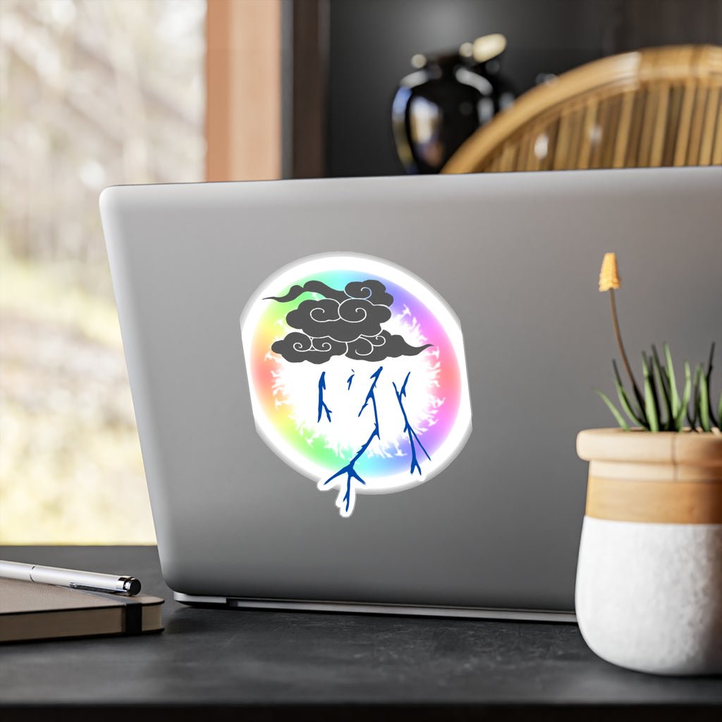 Storm Cloud Rainbow Vinyl Sticker | Loyalty Decal