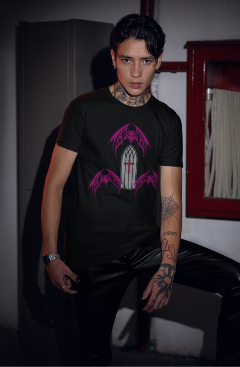 Cathedral Bat Unisex Tee | Gothic Alt Creature Graphic Tee