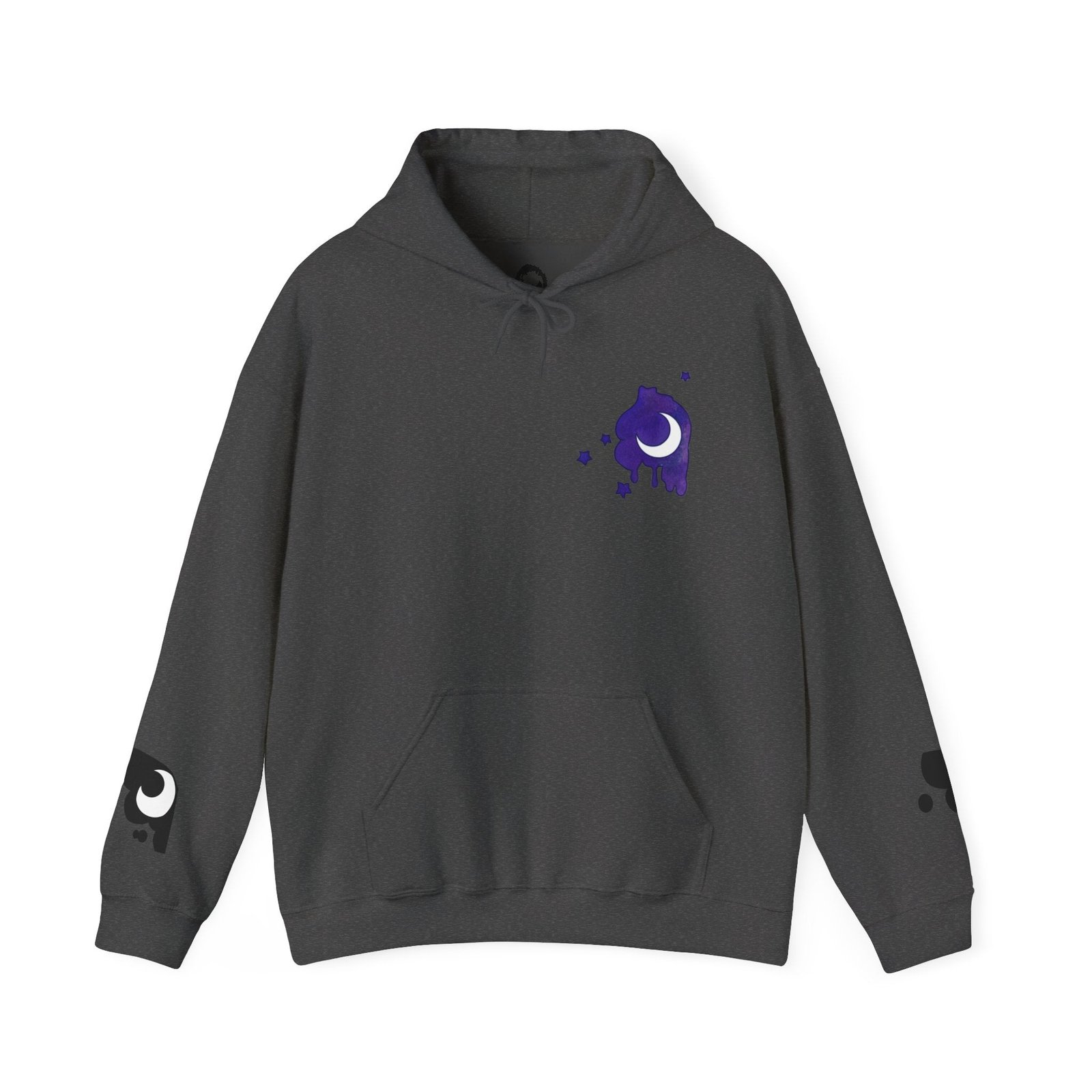 Lunar Alicorn Hoodie | Moody Moon Wings Alt Aesthetic Graphic Sweatshirt
