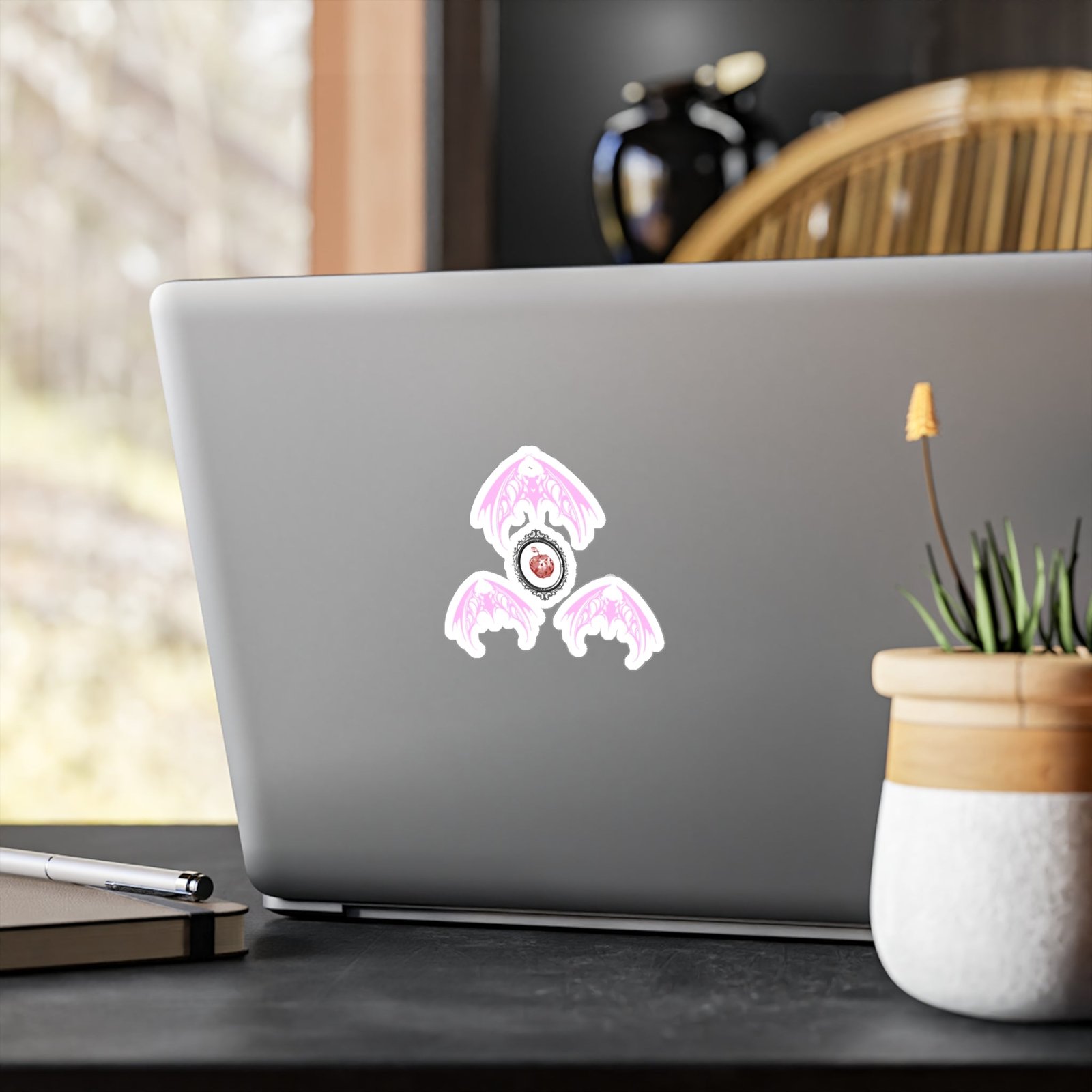 Fruit Bat Vinyl Decal Light Pink | Alt Creature Sticker
