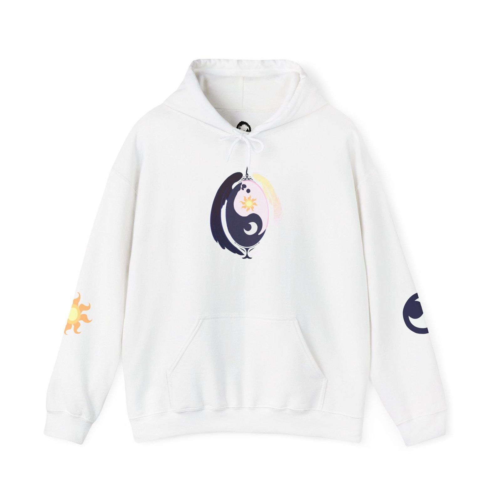 Lunar Celestial Alicorn Hoodie | Royal Sisters Alt Gothic Moon Sun Unisex Sweatshirt