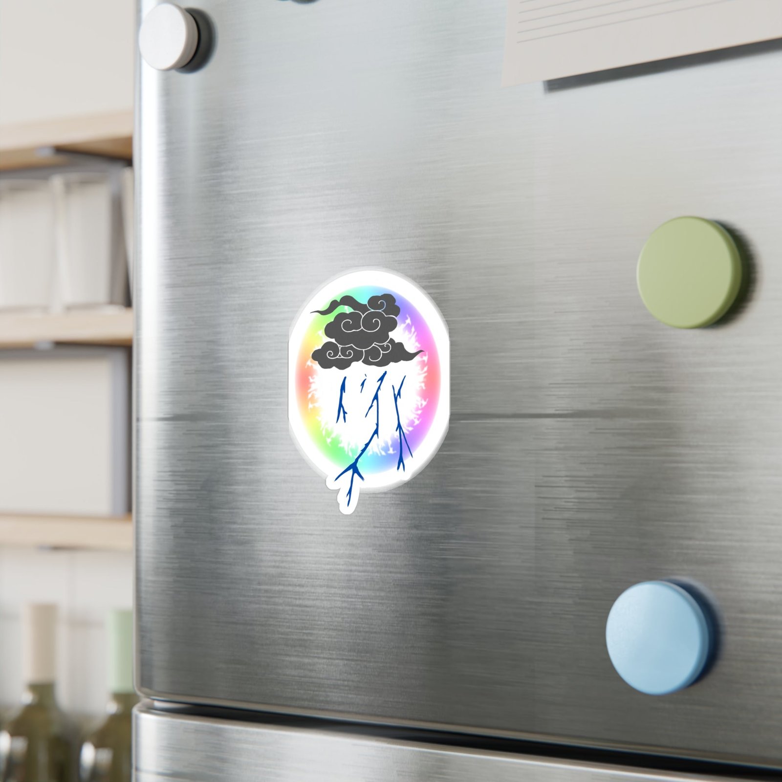 Storm Cloud Rainbow Vinyl Sticker | Loyalty Decal