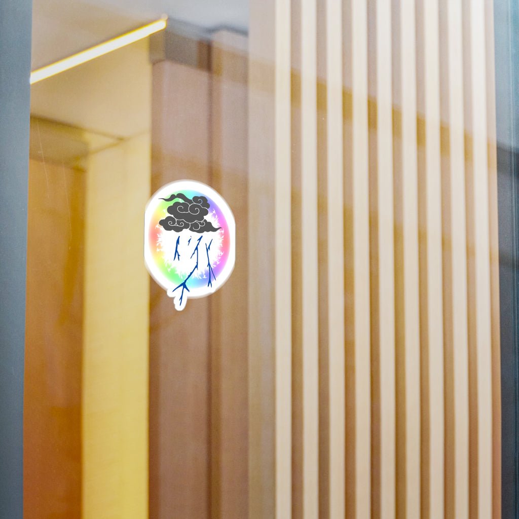 Storm Cloud Rainbow Vinyl Sticker | Loyalty Decal