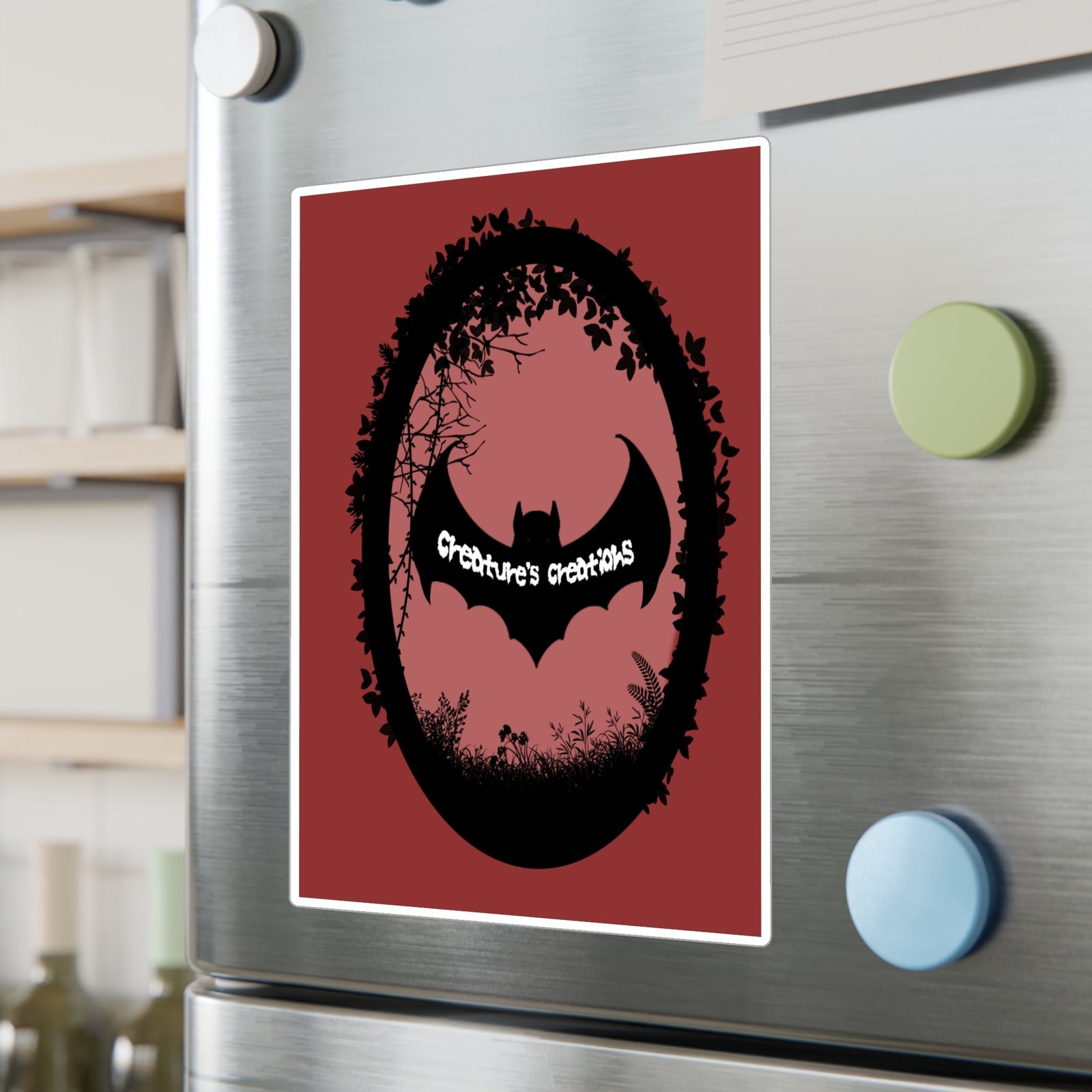 Bat Logo Vinyl Decal | Creature's Creations Alt Sticker