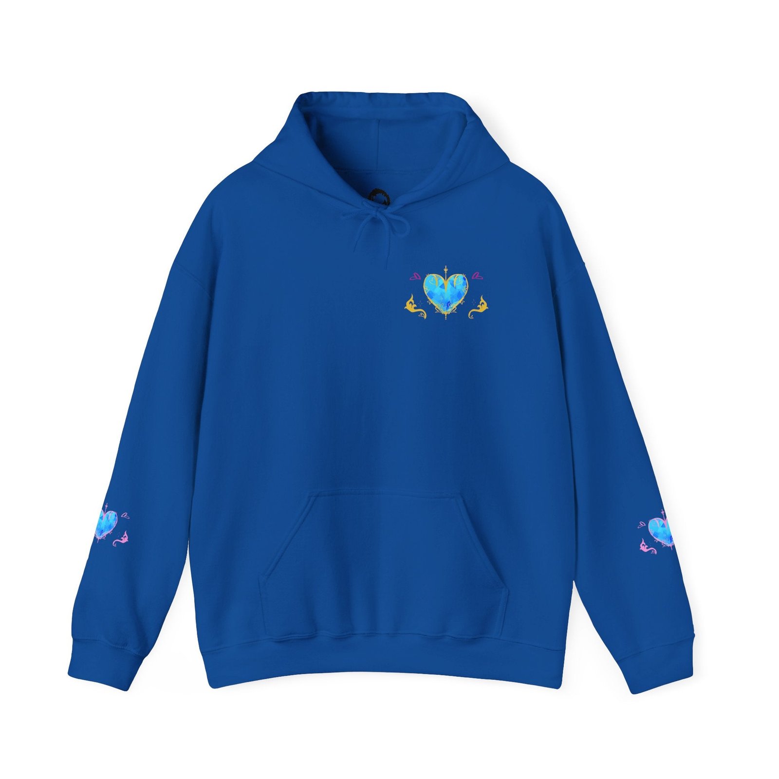 Crystal Heart Alicorn Hoodie | Alt Mythical Creature Graphic Sweatshirt Love