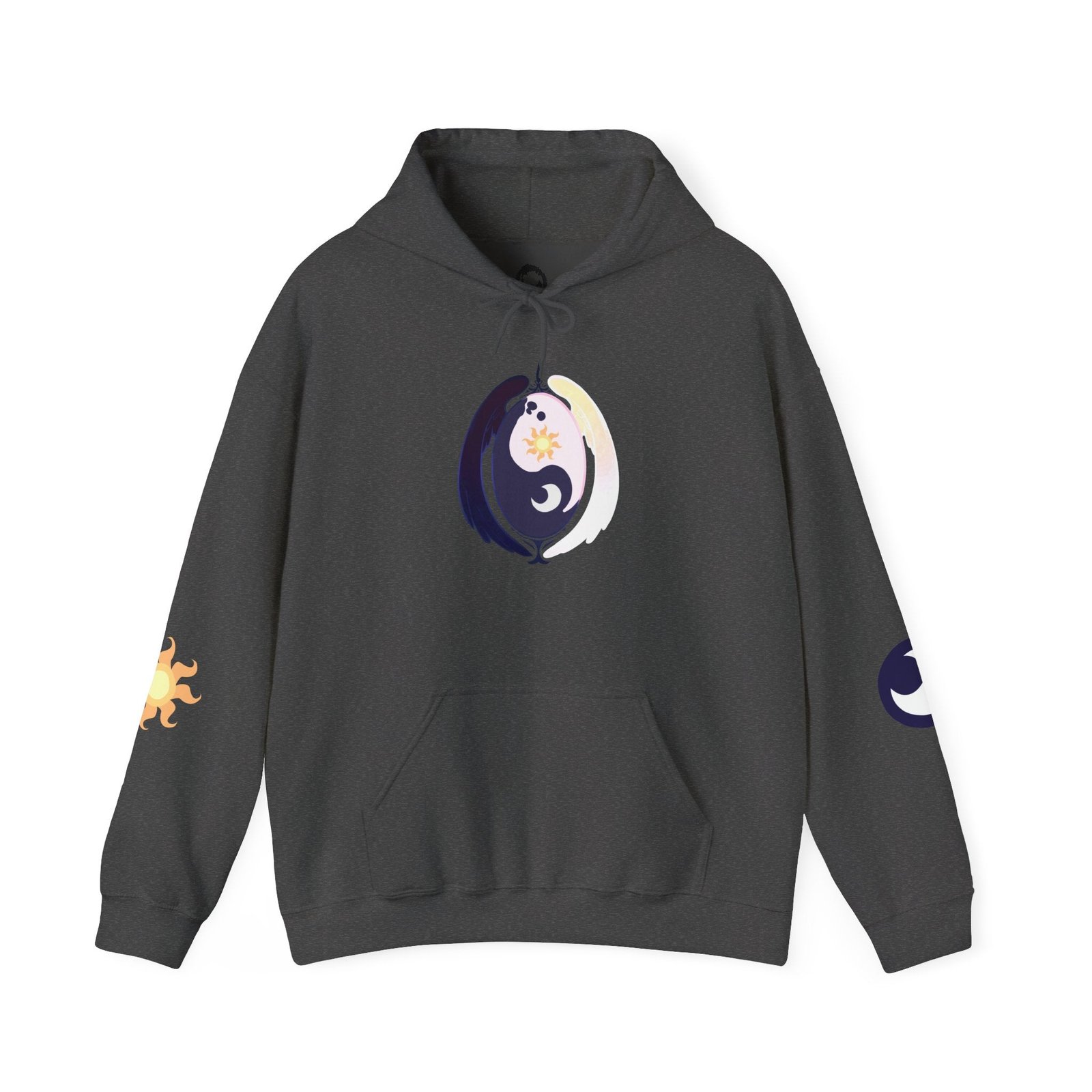 Lunar Celestial Alicorn Hoodie | Royal Sisters Alt Gothic Moon Sun Unisex Sweatshirt