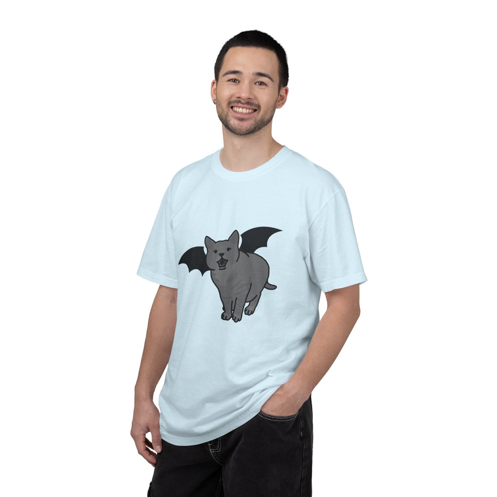 Bat Cat Unisex Tee | Gothic Alt Creature Graphic Tee