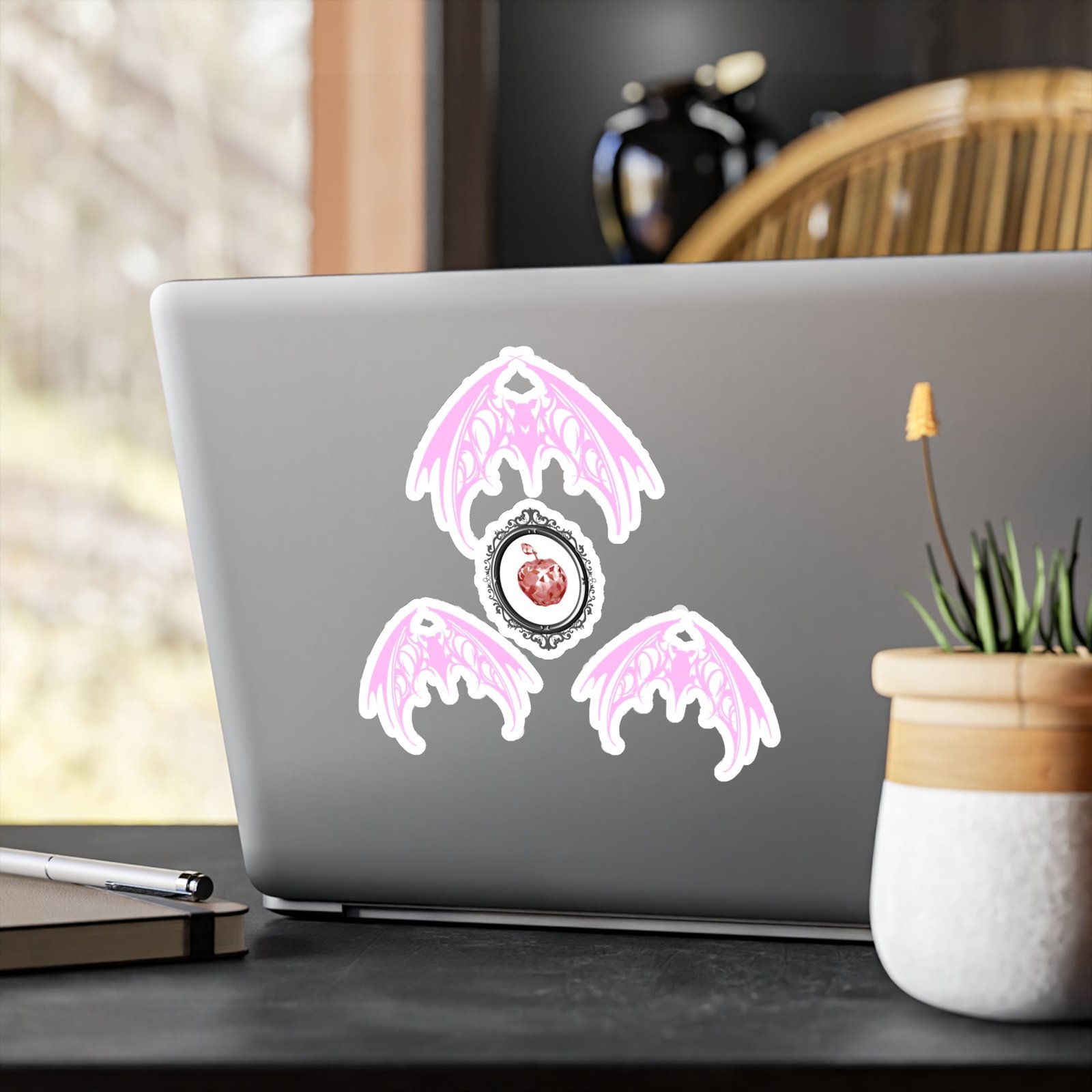 Fruit Bat Vinyl Decal Light Pink | Alt Creature Sticker