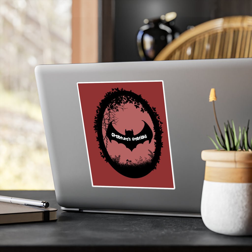 Bat Logo Vinyl Decal | Creature's Creations Alt Sticker