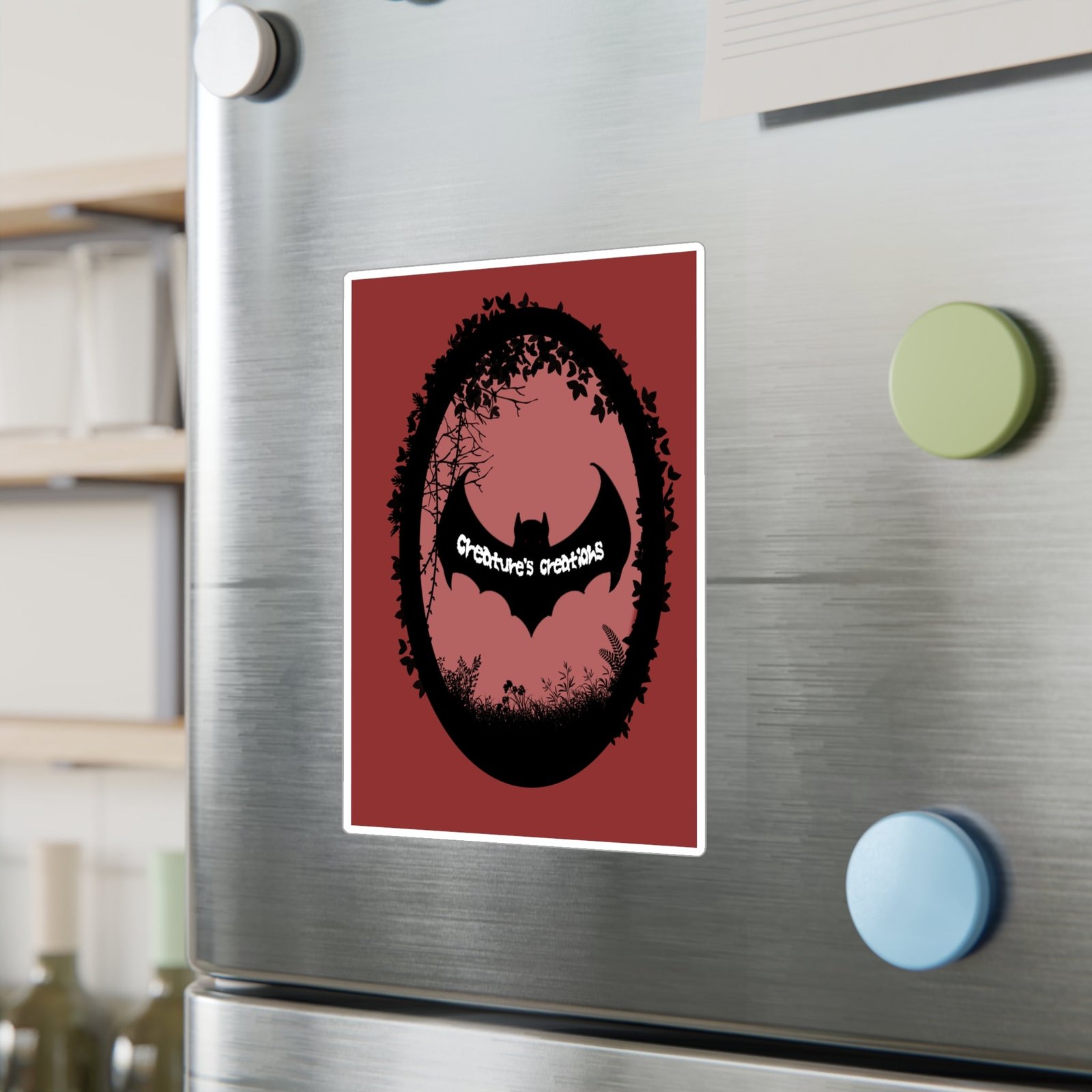 Bat Logo Vinyl Decal | Creature's Creations Alt Sticker