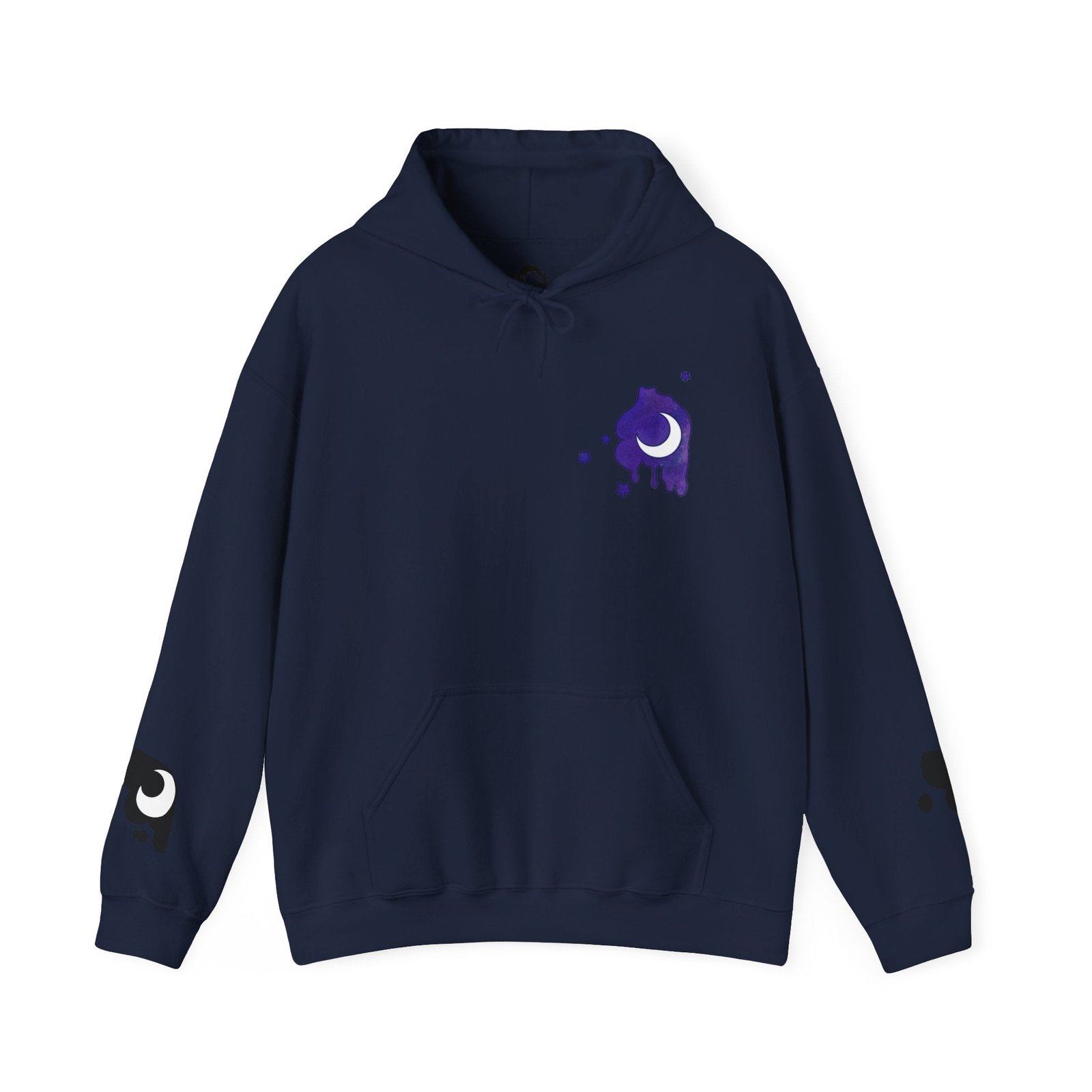 Lunar Alicorn Hoodie | Moody Moon Wings Alt Aesthetic Graphic Sweatshirt