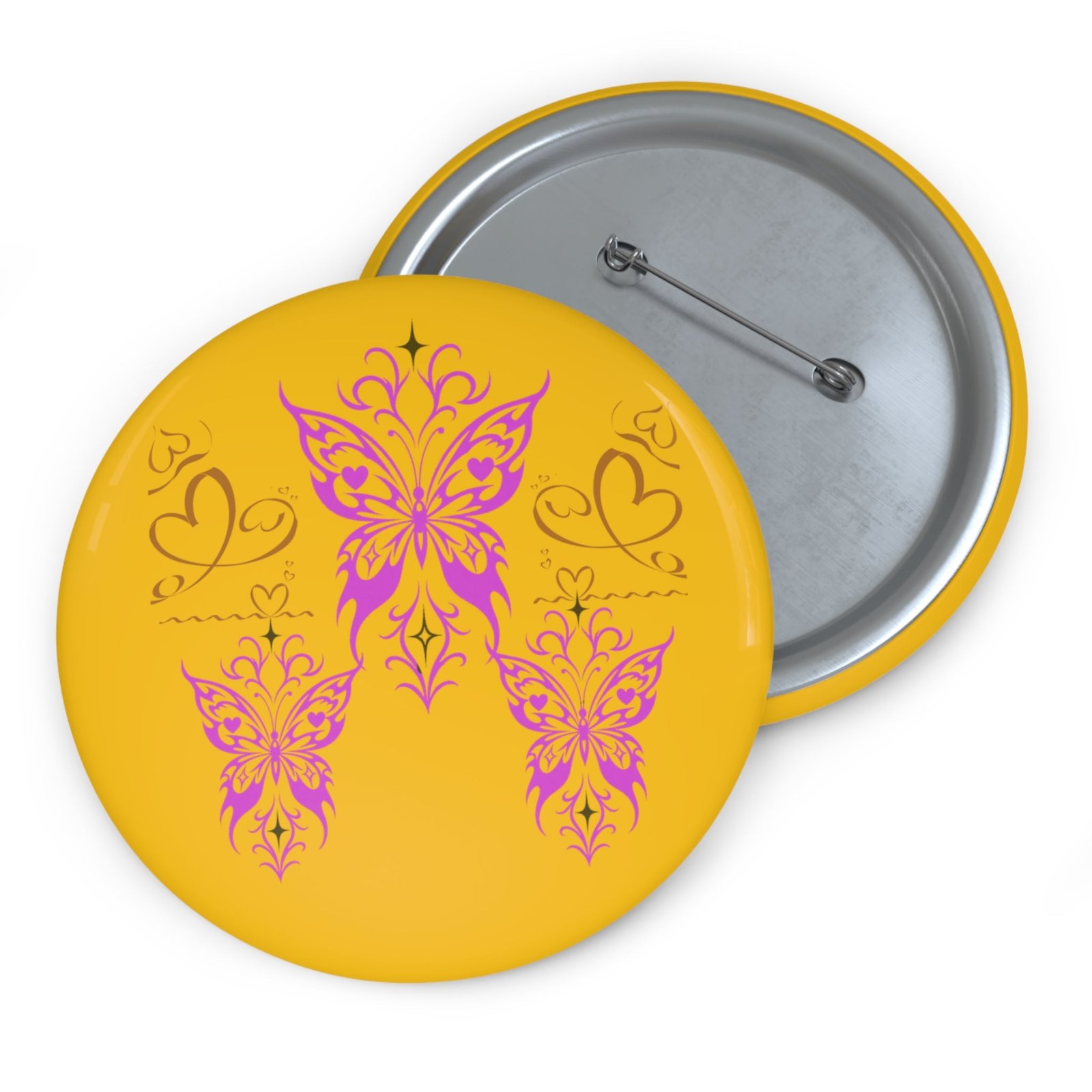 Butterfly Button Pin | Alt Fashion Kindness Fanart Pin