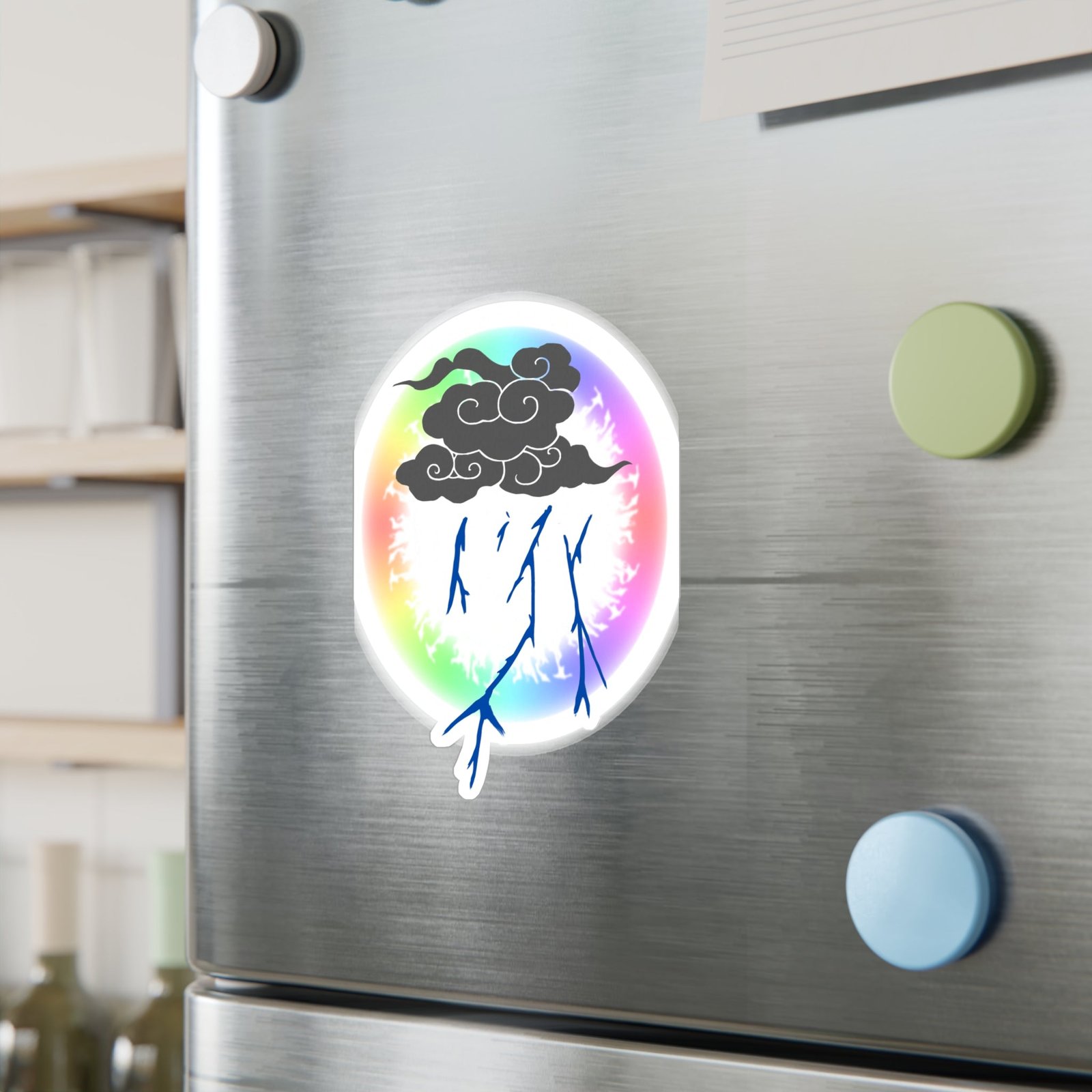 Storm Cloud Rainbow Vinyl Sticker | Loyalty Decal
