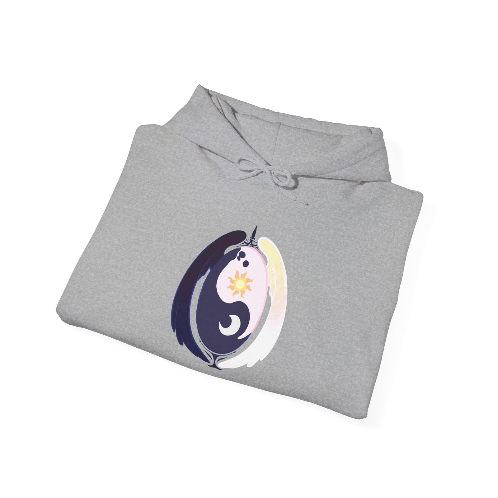 Lunar Celestial Alicorn Hoodie | Royal Sisters Alt Gothic Moon Sun Unisex Sweatshirt