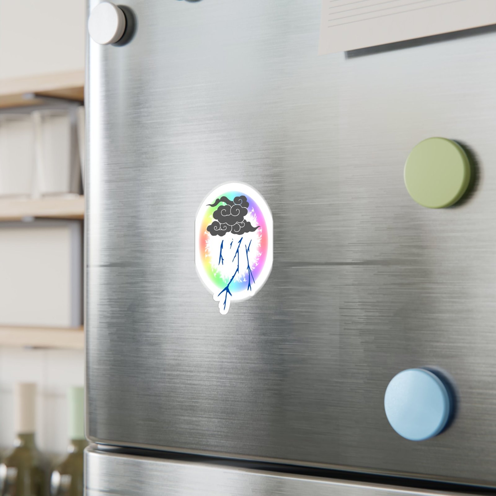 Storm Cloud Rainbow Vinyl Sticker | Loyalty Decal
