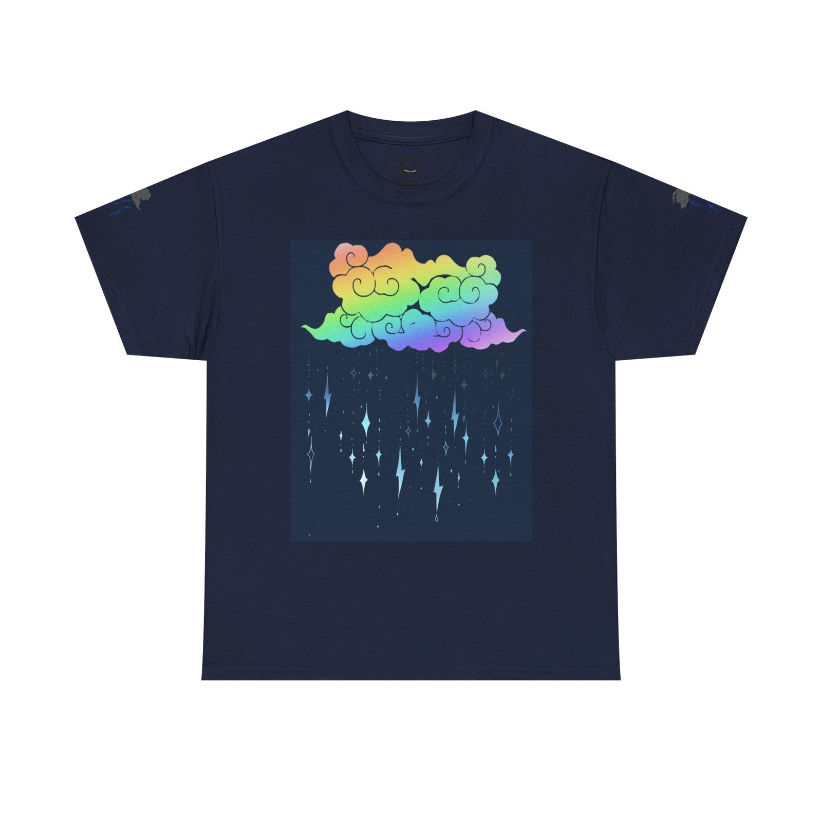 Rainbow Storm Unisex Tee | Alt Emo Colorful Graphic Tee