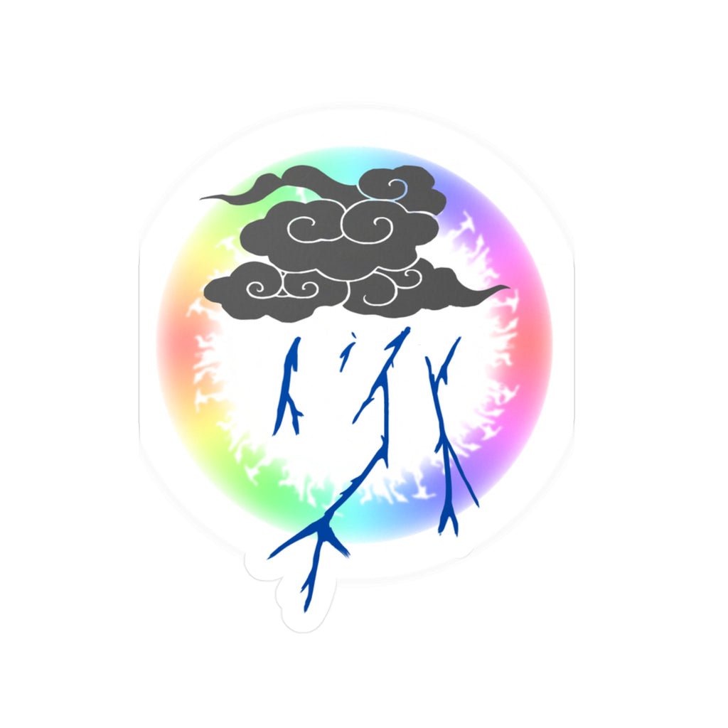Storm Cloud Rainbow Vinyl Sticker | Loyalty Decal